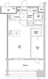 エンクレスト博多駅南GRACE 1LDKの間取図画像