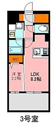 デュ・レジア博多レジデンス 1LDKの間取図画像