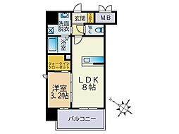 Y・MFLAT 1LDKの間取図画像