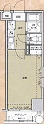 アクタス博多 1Kの間取図画像