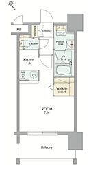 エンクレストGRAN博多駅前 1Kの間取図画像