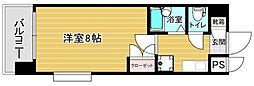 リファレンス吉塚 1Kの間取図画像