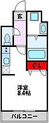 グランドシャルマン博多駅前 1Kの間取図画像