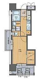 アクタス天神パークシティ 1Kの間取図画像
