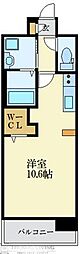 LIBTH空港通 ワンルームの間取図画像