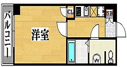 アクアシティ博多 1Kの間取図画像