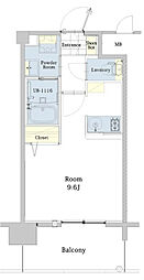 エンクレスト博多駅東2 ワンルームの間取図画像