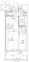 グランフォーレ博多駅プレミア 1LDKの間取図画像