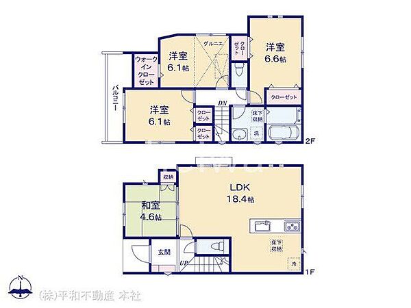 間取りを拡大表示