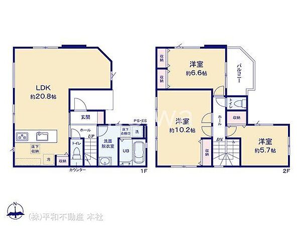 間取りを拡大表示
