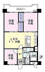 藤和西川口コープ2 3LDKの間取図画像