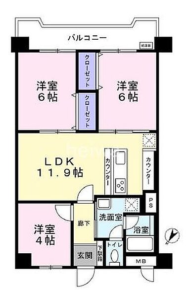 間取りを拡大表示