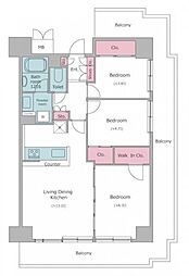 間取図画像 3LDK