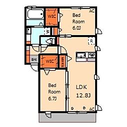 間取図画像 2LDK