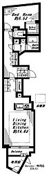 ビバリーホームズ代官山 1LDKの間取図画像