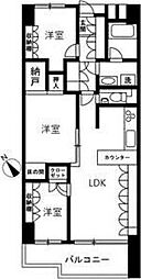 アイビハイツ南品川 3LDKの間取図画像
