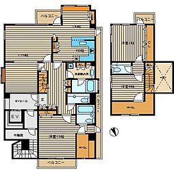 ルート下馬マンション 3LDKの間取図画像