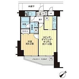 ダイアパレス代官山 1LDKの間取図画像