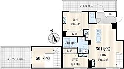 Aglaia品川中延 2LDKの間取図画像
