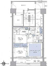 クラッシィハウス芝浦 2LDKの間取図画像