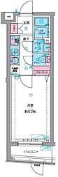 JR中央線 西八王子駅 徒歩4分の賃貸マンション 1階1Kの間取り