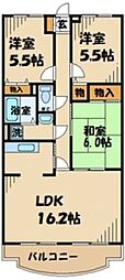 ザ・クレッセントヒルズ 3LDKの間取図画像