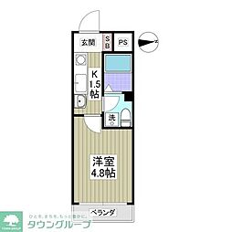 エクサン・プロヴァンス 1Kの間取図画像