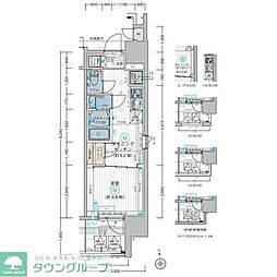エステムコート東京八王子 1DKの間取図画像