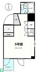 シオン八王子 ワンルームの間取図画像