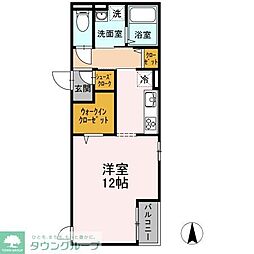 CASAVERT今戸 ワンルームの間取図画像