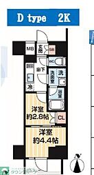 ARCOBALENO MINAMISENJU 2Kの間取図画像