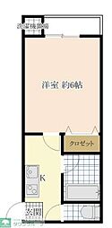 コンフォート東尾久 1Kの間取図画像