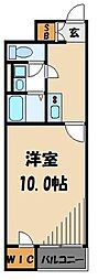 レオネクストやまと2 1Kの間取図画像