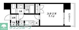 レジディア文京本郷 1Kの間取図画像