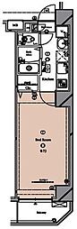 TRADIS日暮里E 1Kの間取図画像