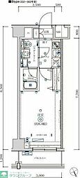 メディフィス千住大橋駅前 1Kの間取図画像
