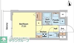 SAION町屋 1Kの間取図画像