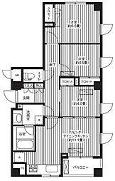 プリムヴェール西尾久メゾンA 3LDKの間取図画像
