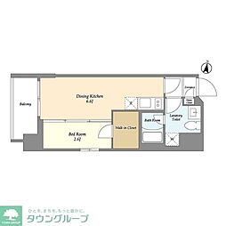 グランパセオ押上 1DKの間取図画像