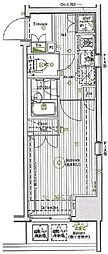 スパシエ・エル新横浜 1Kの間取図画像