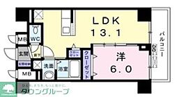 菊水レジデンス綱島1 1LDKの間取図画像