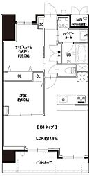 GRANDFARO元住吉 2LDKの間取図画像