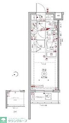 クレイシアIDZ横浜大倉山 1Kの間取図画像