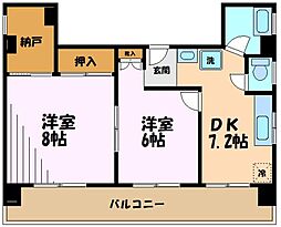 ハイツ武蔵小杉 2SDKの間取図画像