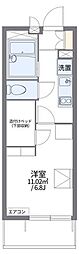 レオパレス春日 1Kの間取図画像