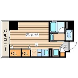 マイスターハウス川崎 ワンルームの間取図画像