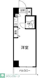 T'sgardenSHIN-MARUKO ワンルームの間取図画像