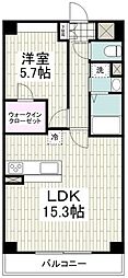 ラグリーチネ 1LDKの間取図画像
