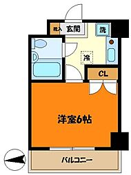 ファミーユビル 1Kの間取図画像