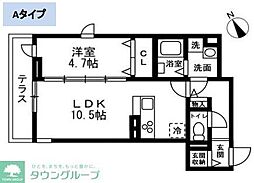 藤沢市本町1丁目マンション 1LDKの間取図画像